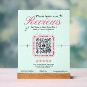 Kundenübersicht Custom - Green Feminine QR Code Acrylschild (Neutral)