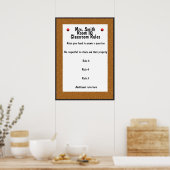 KUNDENZÄHLBAR - Regeln für die Berichterstattung i Poster (Küche)