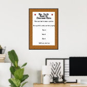 KUNDENZÄHLBAR - Regeln für die Berichterstattung i Poster (Heimbüro)