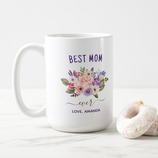 KUNDENZÄHLBARE BESTE MUTTERSCHAFT | Hübsche rustik Kaffeetasse (Mit Donut)