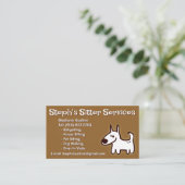 KUNDENZÄHLBARE HUNDSEITE / Walker-Visitenkarten Visitenkarte (Stehend Vorderseite)