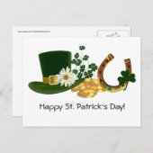 KUNDENZÄHLBARES St. Patrick's Day Design Postkarte (Vorne/Hinten)