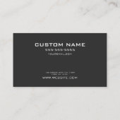 KUNDENZEICHEN - Erstellen Sie Ihre eigenen benutze Visitenkarte (Rückseite)