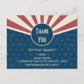 Kundgebung der politischen Kampagne Postkarte (Vorderseite)