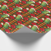 Kundgebung des Weihnachtsmanns Geschenkpapier (Ecke)