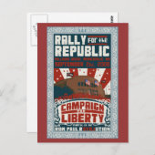 Kundgebung für die Republik Postkarte (Vorne/Hinten)