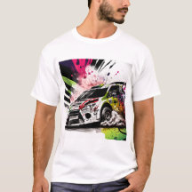 Kundgebung Racing, Graffiti, Auto weiß