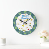 Kundgebung Rocks Hunde Große Wanduhr (Zuhause)