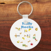 Kundgebung Rocks Schlüsselanhänger (Vorderseite)