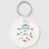 Kundgebung Rocks Schlüsselanhänger (Vorderseite)