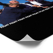 Kundgebung schockiert Trump auf Trump-Einführung Poster (Ecke)