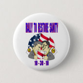 Kundgebung zum WIEDERHERSTELLEN DER SANITÄT Button (Vorderseite)