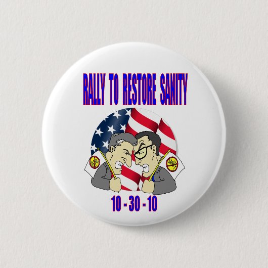 Kundgebung zum WIEDERHERSTELLEN DER SANITÄT Button (Vorderseite)