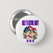 Kundgebung zum WIEDERHERSTELLEN DER SANITÄT Button (Vorne & Hinten)