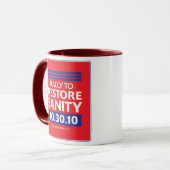 Kundgebung zur Wiederherstellungs-Vernunfts-Tasse Tasse (Vorderseite Links)