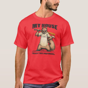 Kundgebungs-Eichhörnchen-rote T - Shirt-Furcht das T-Shirt