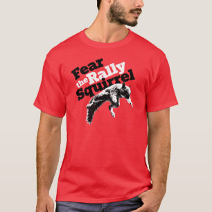 Kundgebungs-Eichhörnchen-Shirt-Rot T-Shirt