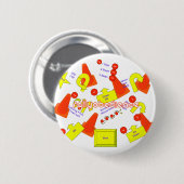 Kundgebungs-Zeichen Button (Vorne & Hinten)