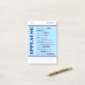 Kündigen Sie die Anerkennung der Mitarbeiter nach Post-it Klebezettel (Auf Schreibtisch)