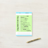 Kündigen Sie die Anerkennung von Mitarbeitern nach Post-it Klebezettel (Auf Schreibtisch)