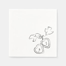 Kundiges Hochzeitscocktail Napkins Serviette