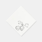 Kundiges Hochzeitscocktail Napkins Serviette (Ecke)