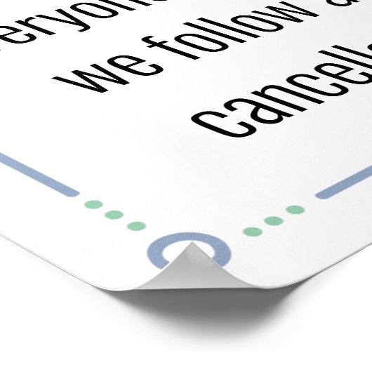 Kündigungsbekanntmachung Poster (Ecke)