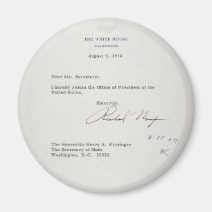 Kündigungsbrief Präsidenten-Richard M. Nixon Magnet