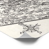 KunDrawn Arizona Karte | Poster (Ecke)