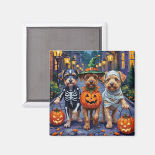 Kundschlitten-Hunde in Halloween-Kostümen beim Tri Magnet