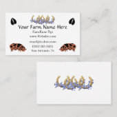 KuneKune Pig Business Card Visitenkarte (Vorne/Hinten)