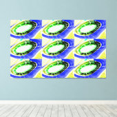 Künftige Alien-Landungsplattformen Leinwanddruck (Insitu (Holzboden))