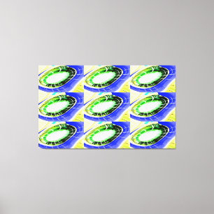 Künftige Alien-Landungsplattformen Leinwanddruck