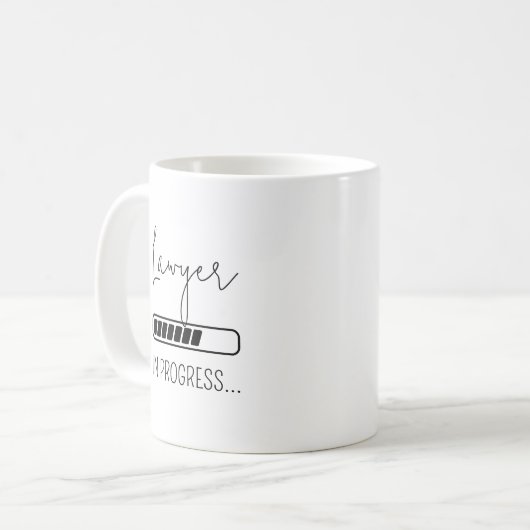 Künftige Anwaltsanwaltsanwaltsanwaltsanwaltskanzle Kaffeetasse (Vorderseite Links)
