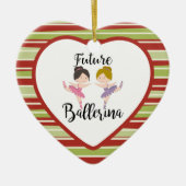 künftige Ballerina Keramik Ornament (Vorne)