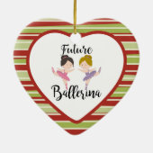 künftige Ballerina Keramik Ornament (Hinten)