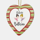 künftige Ballerina Keramik Ornament (Links)