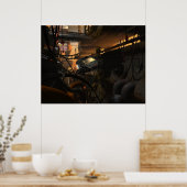 Künftige Banditen - Cyberpunk-Poster Poster (Küche)