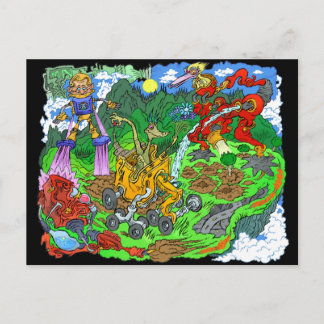 Künftige Baumpflanzen. Postkarte