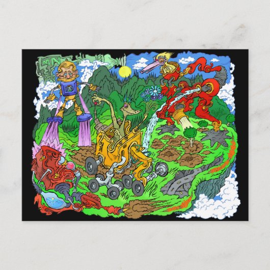 Künftige Baumpflanzen. Postkarte (Vorderseite)