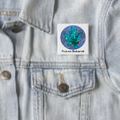 Künftige botanische Aquamarine Pflanze Button (Beispiel)