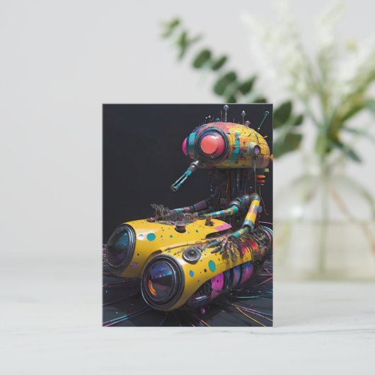 Künftige Buggy Postkarte (Stehend Vorderseite)