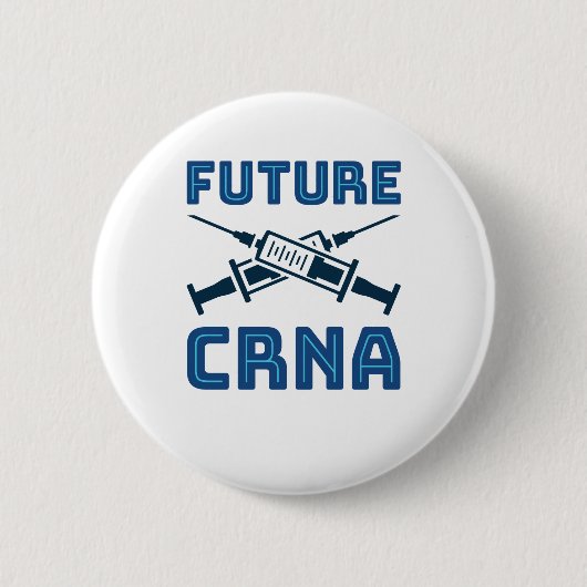 Künftige CRNA-Krankenschwester Button (Vorderseite)