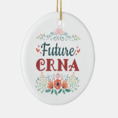 Künftige CRNA Nurse Anästhesiologin Keramik Ornament (Rechts)