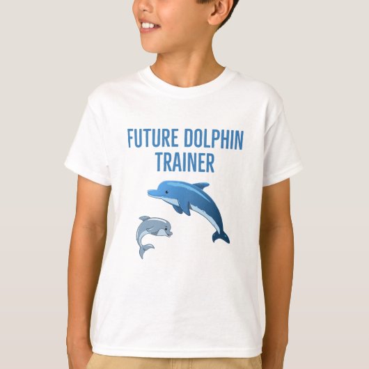 Künftige Delphintrainer-Kinder T-Shirt (Vorderseite)
