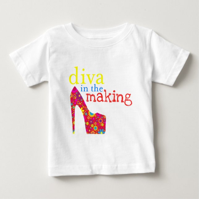 Künftige Diva tshirtbaby Baby T-shirt (Vorderseite)