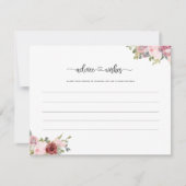 Künftige Eltern tippen Mama und Papa duschen Blume Mitteilungskarte (Vorderseite)