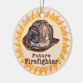 Künftige Feuerwehren Keramik Ornament (Links)