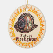 Künftige Feuerwehrhelmschmuck Keramik Ornament (Links)