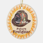 Künftige Feuerwehrhelmschmuck Keramik Ornament (Links)
